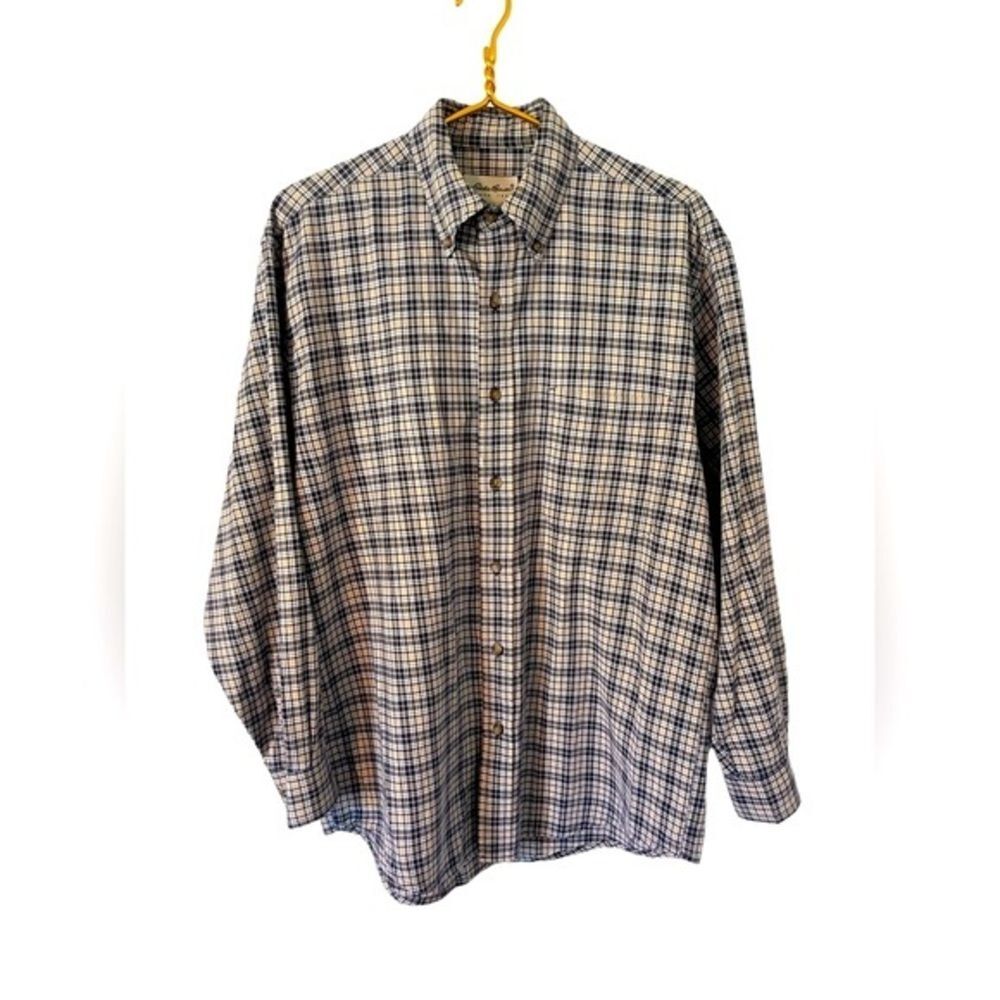 Eddie Bauer‎ Plaid Casual Button Down, Relaxed Fit Size Small